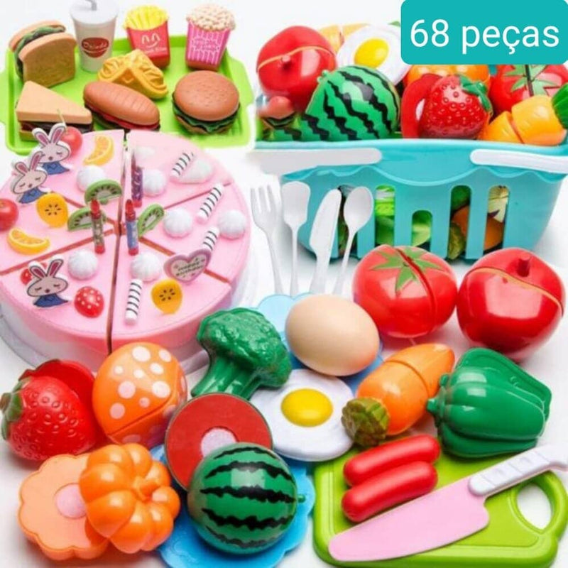 Conjunto de Comidas - Brinquedo de comidinhas divertidas para sua criança